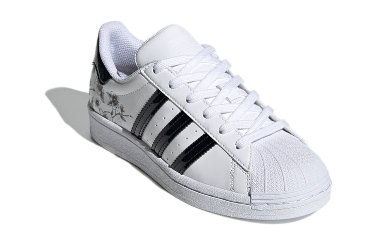 (GS) adidas originals Superstar J 'White Black' FW0779