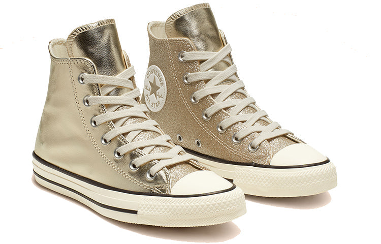(WMNS) Converse Chuck Taylor All Star Shiny Metal High Top Gold 564851C
