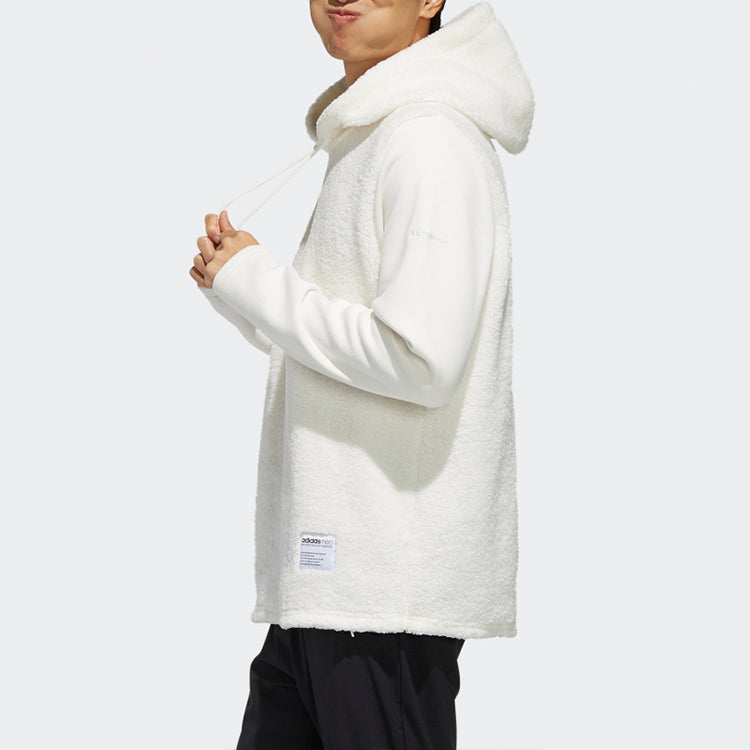 Men's adidas neo Ut Hoody Solid Color White EI4355