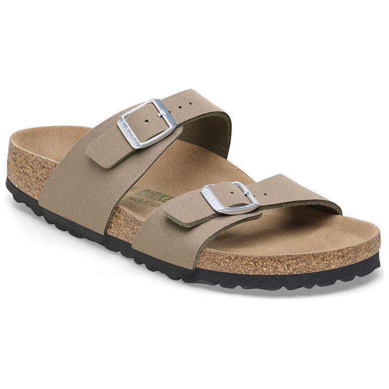 Birkenstock Sydney Vegan Synthetics Vegan Narrow Fit Sandals 'Gray Taupe' 1026700