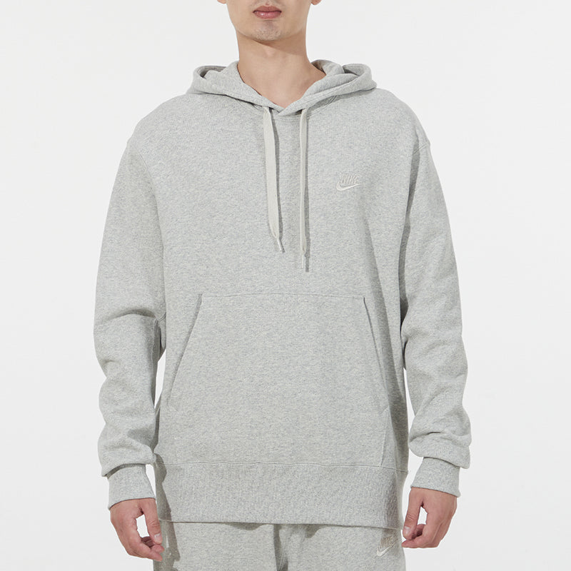 Men's Nike Sportswear French Terry Embroidered Logo Solid Color Light Grey DA0024-050
