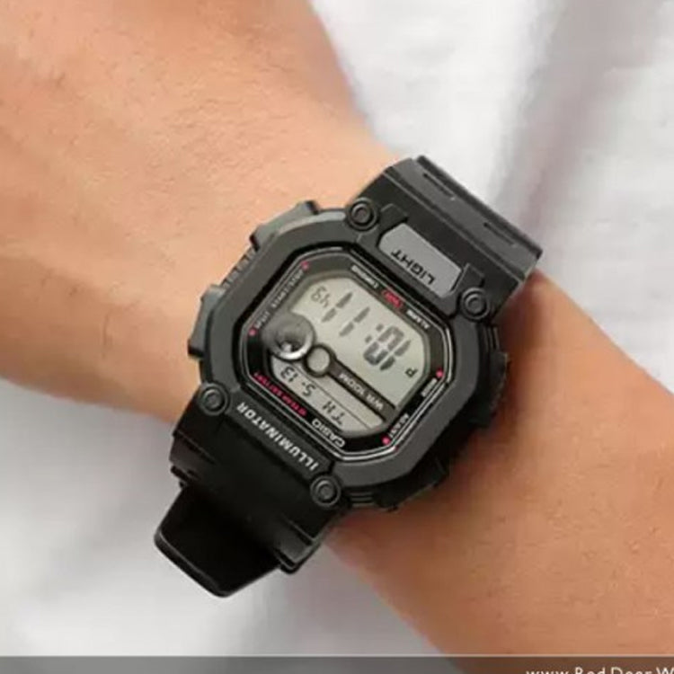CASIO Quartz Waterproof Sports Shockproof Mens Black Digital W-737H-1AV