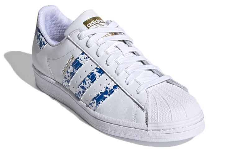 adidas Superstar 'White Blue Splatter' FY7713