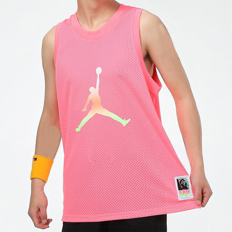 Air Jordan Casual Sports Sleeveless Training Running Vest Pink Red CZ4860-675