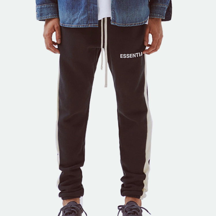 Fear of God Essentials SS20 Side Stripe Sweatpants Black FOG-SS20-127