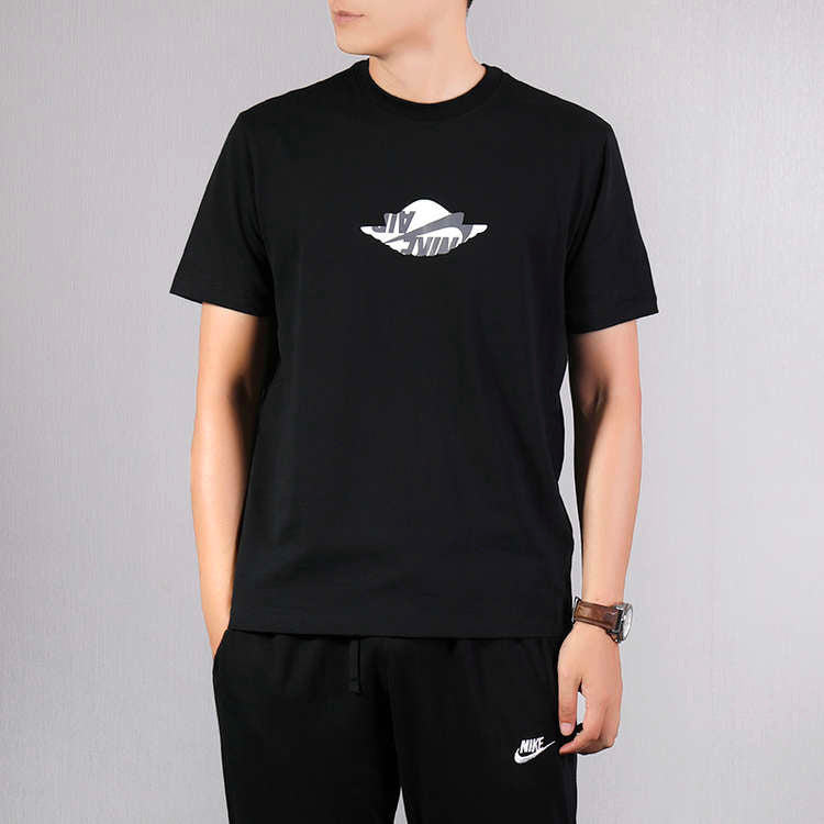 Air Jordan Air Basketball Athleisure Casual Sports Short Sleeve Black AT8903-010