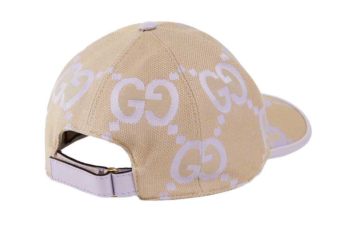 (WMNS) Gucci Jumbo GG Baseball Hat 'Beige Lilac' 735011-4HAVS-8871