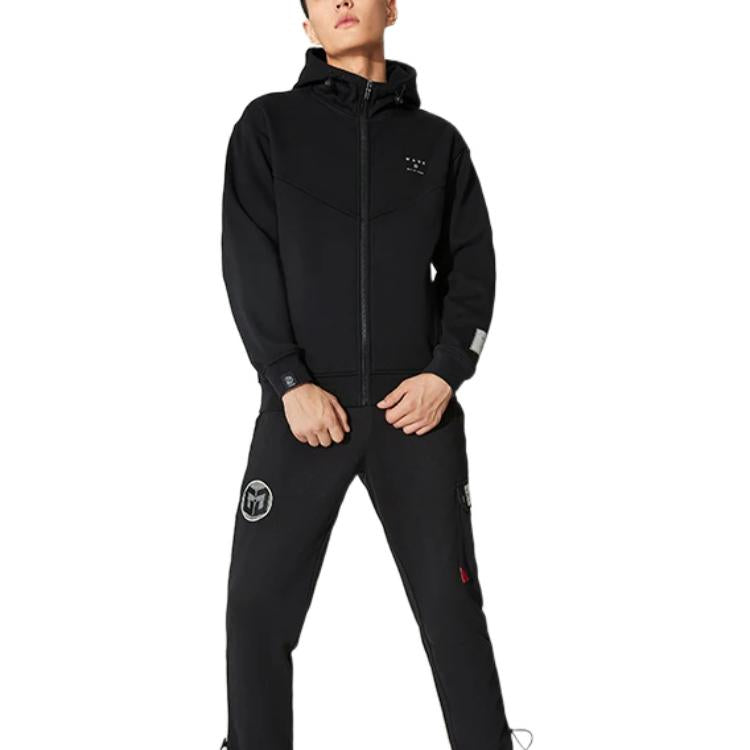 Li-Ning Wade Plus Velvet Winter Comfortable Jacket 'Black' AWDSC45-1