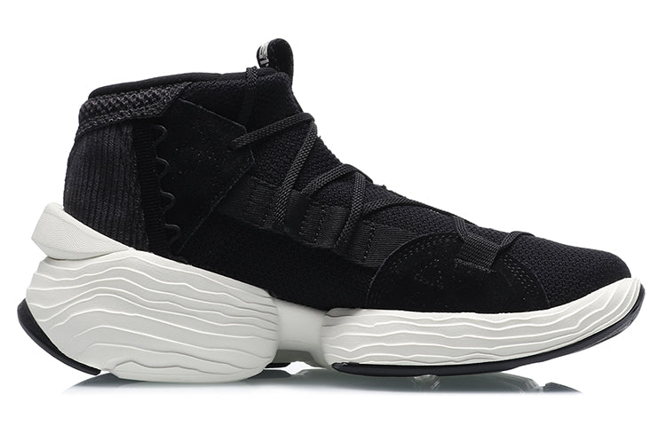 (WMNS) Li-Ning Kung Fu Winterized Sports Shoes 'Black White' AGBQ084-1