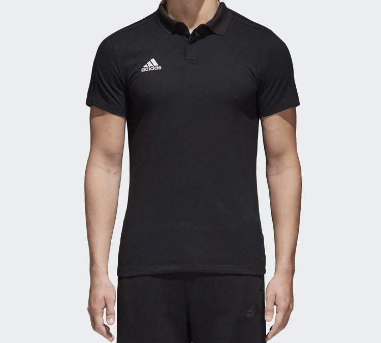 adidas Logo Short Sleeve Polo Shirt Black BQ6565