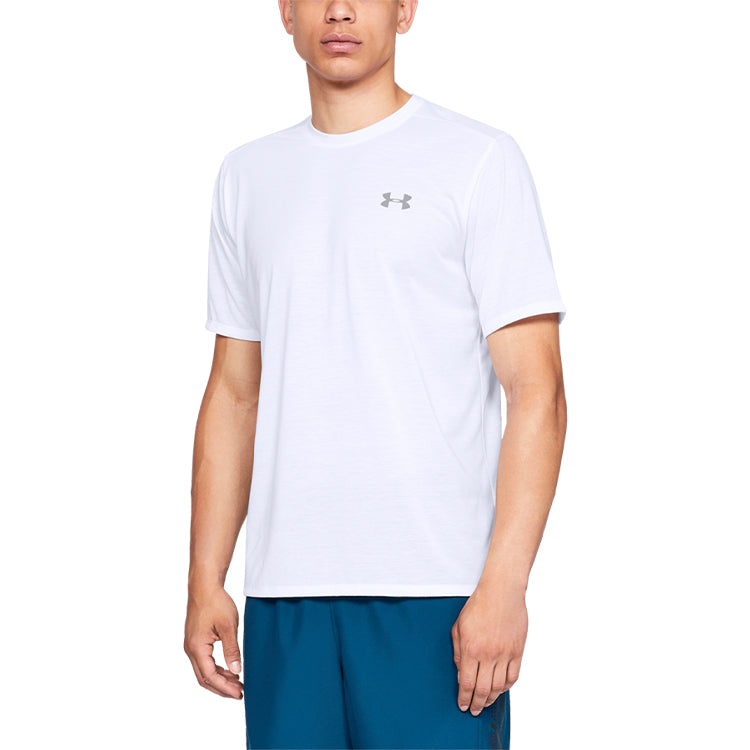 Men's Under Armour Ua Siro Ss Casual Sports Breathable Training Round Neck Short Sleeve White 1325029-100