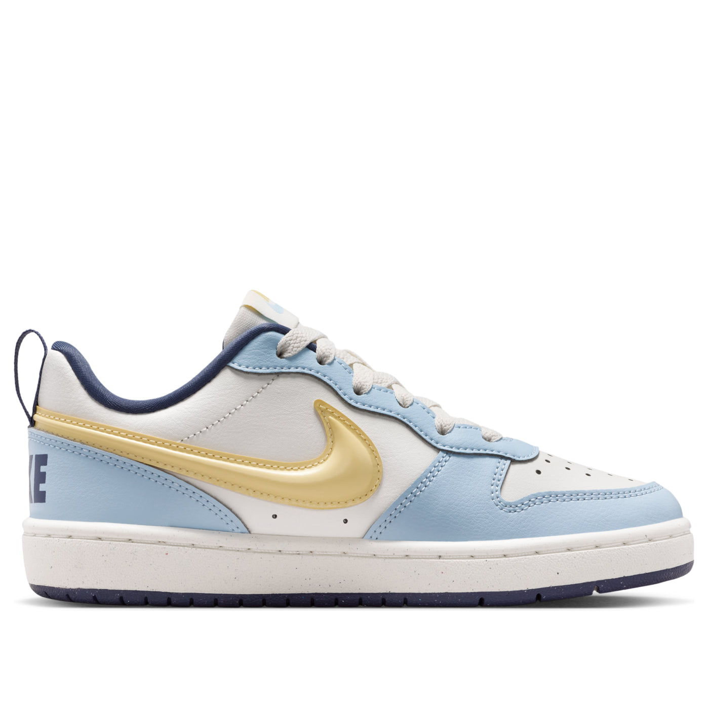 (GS) Nike Court Borough Low Recraft 'Sail Soft Yellow Celestine Blue' IM6698-171