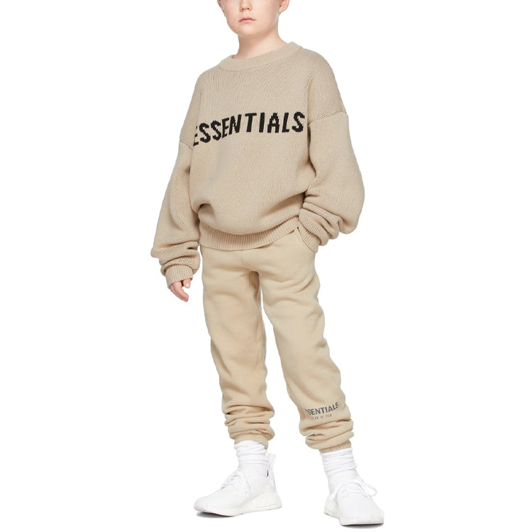 (GS) Fear of God Essentials FW21 Beige/Linen Pullover Sweater FOG-FW21-137