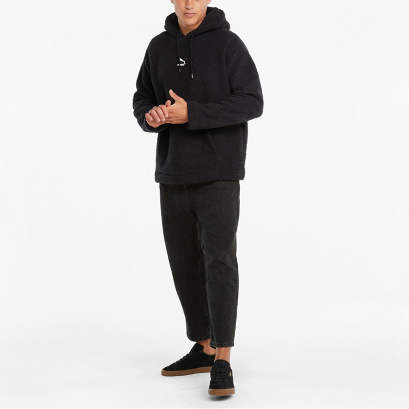 PUMA Classics Sherpa Hoodie 'Black' 533122-01