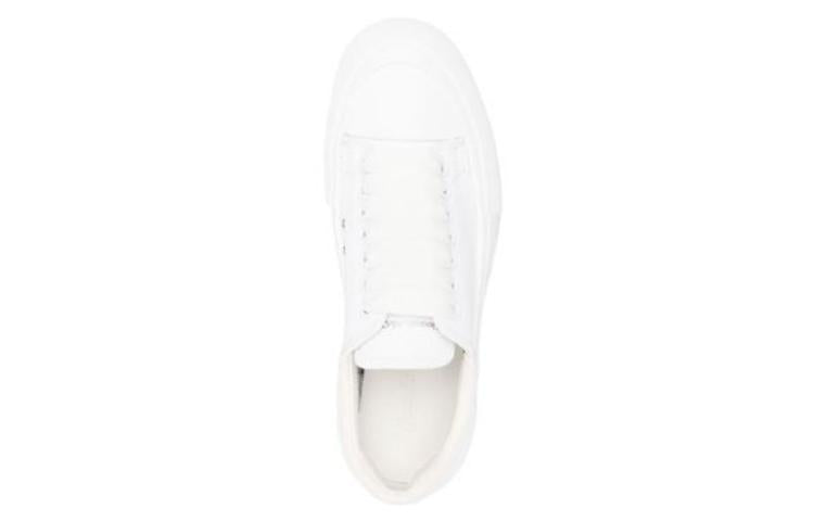 (WMNS) Alexander McQueen Deck Skate Plimsoll Shoes 'White' 697120W4MV79000
