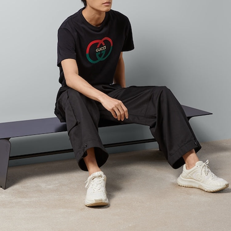 Gucci Cotton Jersey Printed T-Shirt 'Black' 771758-XJF68-1152
