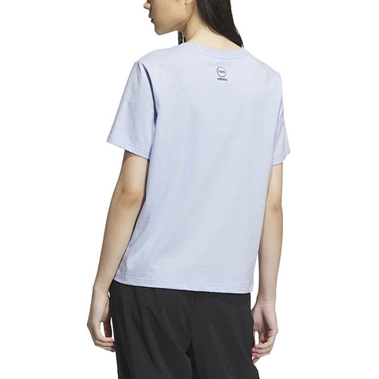 (WMNS) adidas Neo Graphic T-Shirt 'Purple' IP3876