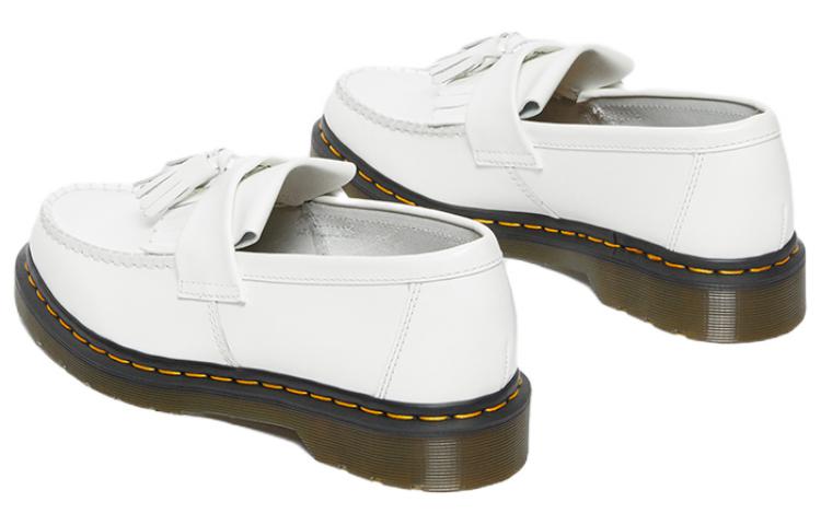 Dr. Martens Adrian Yellow Stitch Leather Tassel Loafers 'White' 27431100