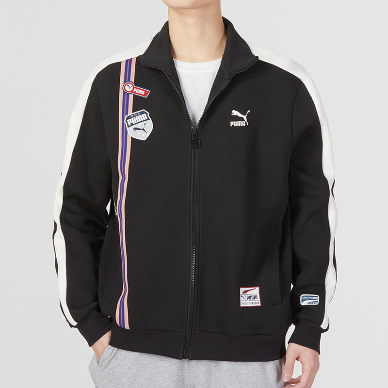 PUMA Team Badge Zipper Jacket 'Black' 677375-01
