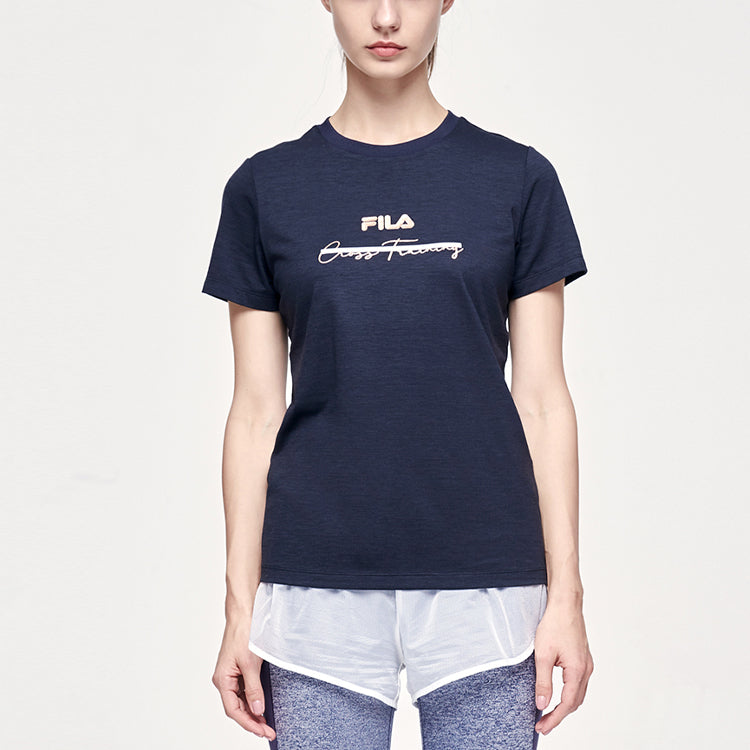 (WMNS) FILA Athletics Printing Blue A11W121104F-NV