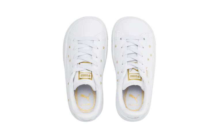 (PS) PUMA Basket Studs Ps Board Shoes White 369678-01
