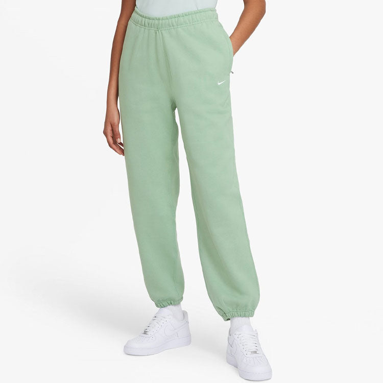 (WMNS) Nike Solo Swoosh Fleece Trousers 'Light Green' CW5565-006