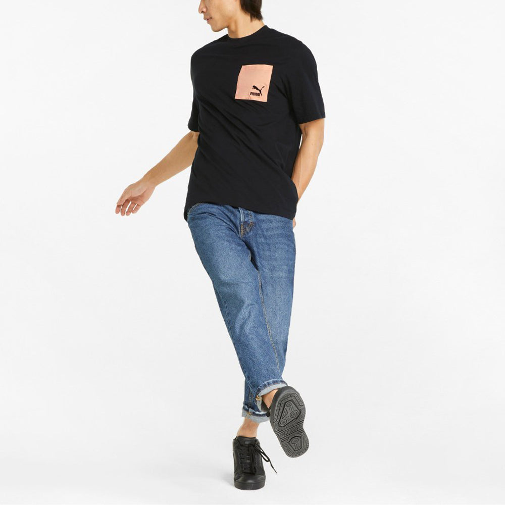 PUMA Nature Camp Pocket T-Shirt 'Black' 536938-01