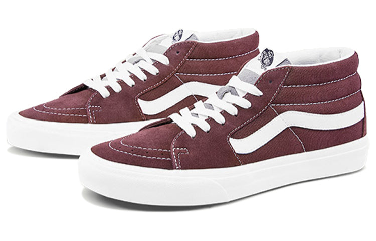 Vans Sk8-Mid Mid-Top Retro Skate Shoes Unisex Dark Purple VN0A3WM324Q