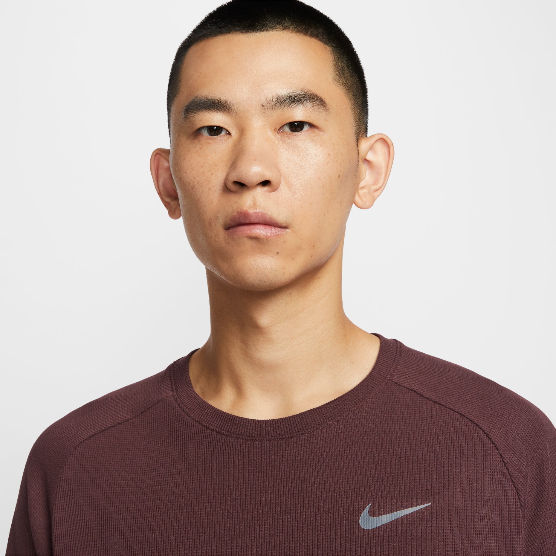 Nike Stride Dri-Fit Running Waffle Crew Neck Top 'Vivid Fuchsia' HV2706-652