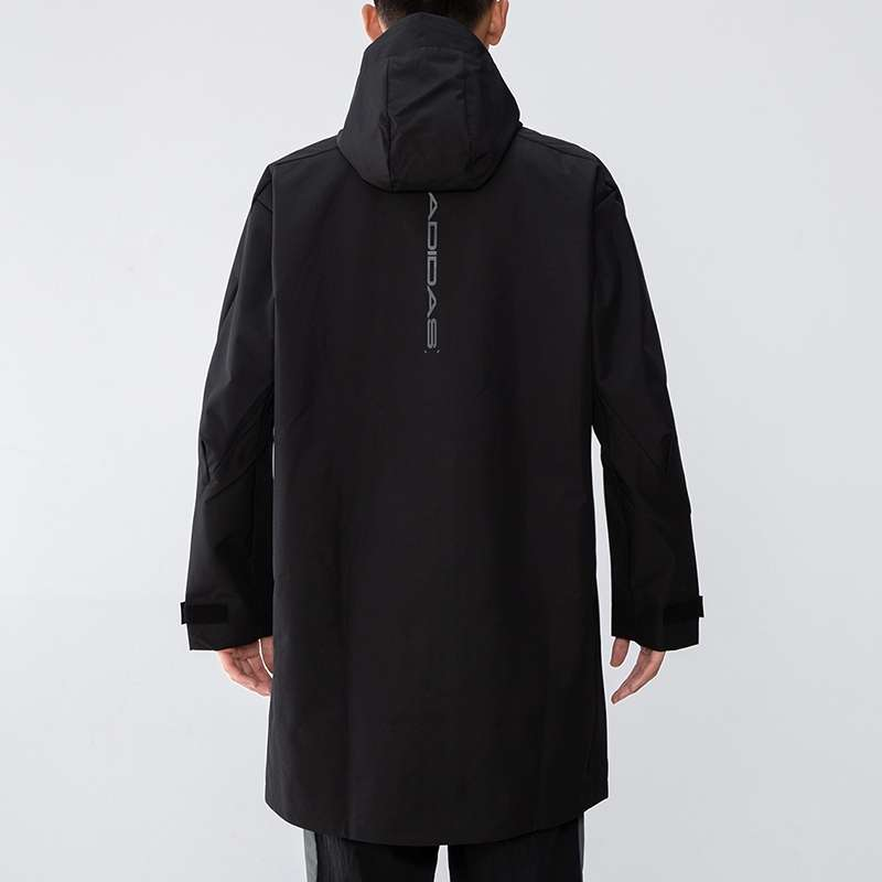 adidas Tech Woven Long Jacket 'Black' H39267