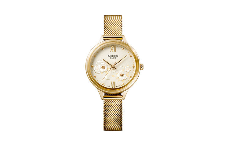 CASIO SHE-4551GM-9AUPR Analog SHEEN Sapphire Crystal SHE-4551GM-9AUPR