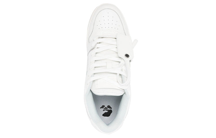 Off-White Out Of Office For Walking Low-Top Sneaker 'White Black' OMIA189C99LEA0050110