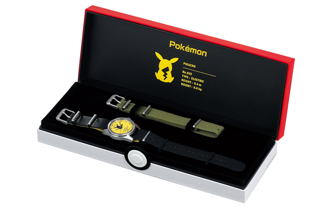 SEIKO Pokmon Pikachu Crossover Limited Watch Yellow Black SCXP175