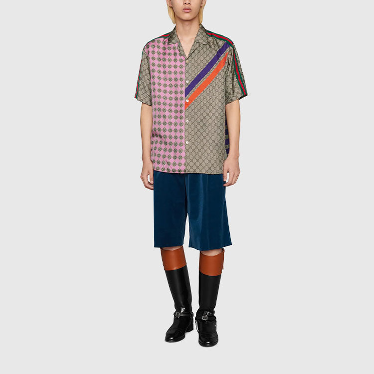 Gucci Geometric GG Print Bowling Shirt 'Mukticolor' 681207-ZAIDF-9724