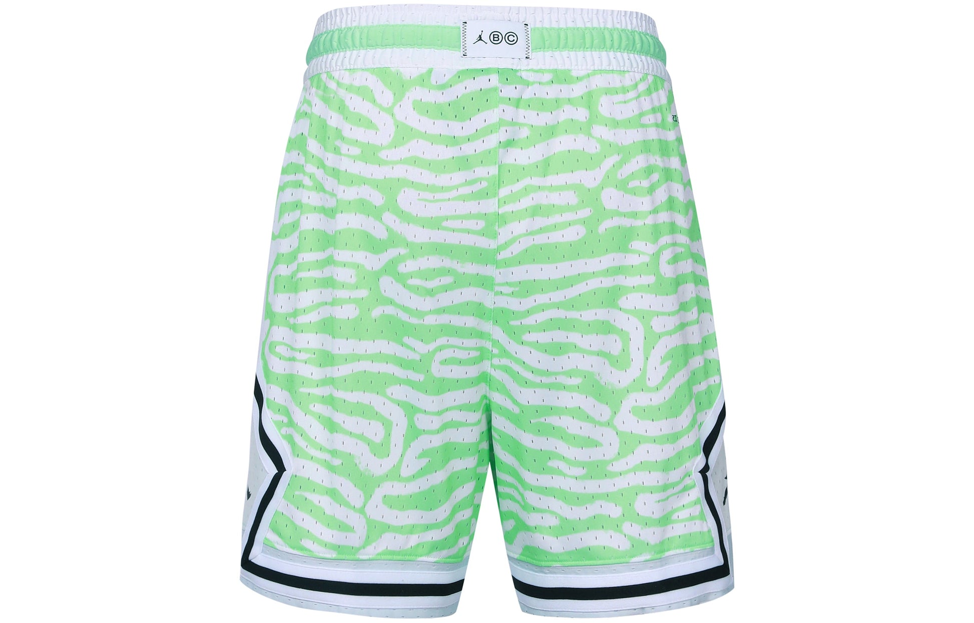 Air Jordan Dri-FIT Sport Bc Diamond Casual Sports Breathable Stripe Shorts Mint Green DM2819-379