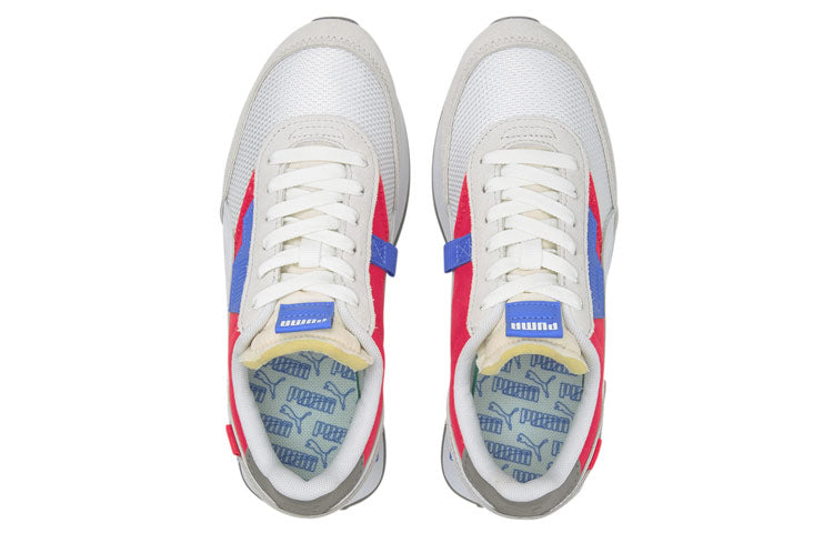 (WMNS) PUMA Future Rider Soft Low 'White Blue Red' 381141-01