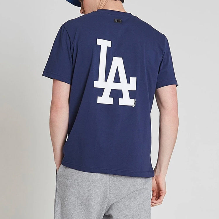 MLB LA Dodgers Los Angeles Dodgers Back Big Sign Short Sleeve Unisex Navy Blue 31TSS3931-07N