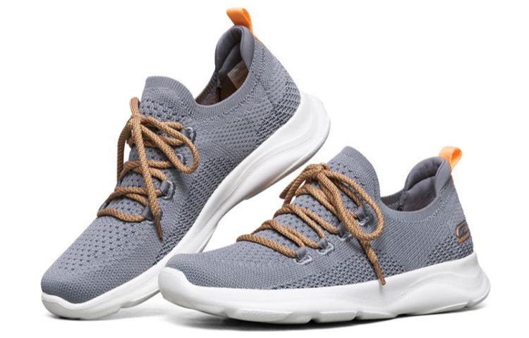 (WMNS) Skechers Bobs Surge Sports Shoes Gray/White/Orange 117003-GYOR