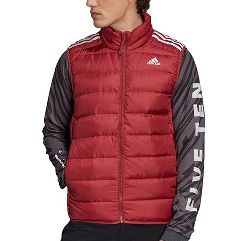 adidas Ess Down Vest Sleeveless Down Vest Men's Red GH4585