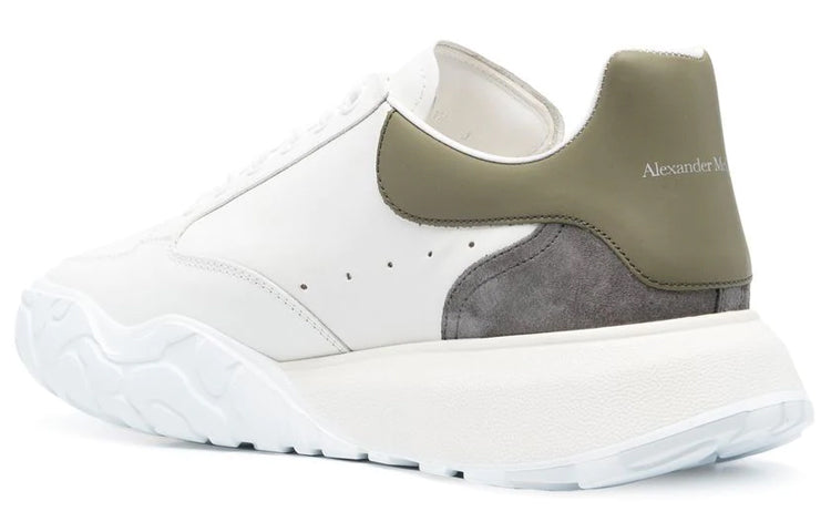 Alexander McQueen Court Trainer 'Beige White Olive Green' 705117WID6H8863