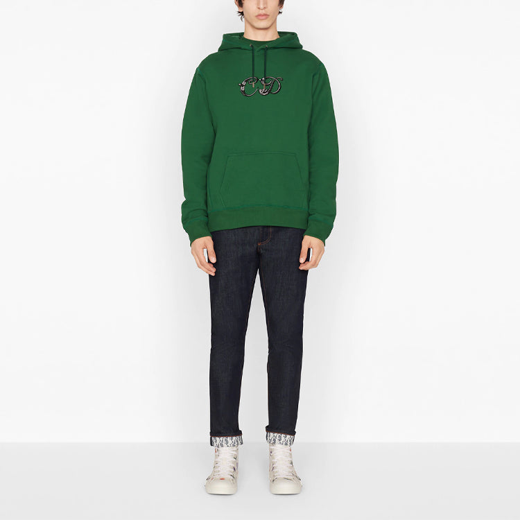 Men's DIOR x KENNY FW21 Crossover Loose Green 193J688A0531-C679