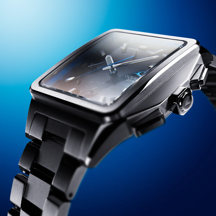 Casio Oceanus Classic Analog Watch 'Black Silver Blue' OCW-T5000-1AJF