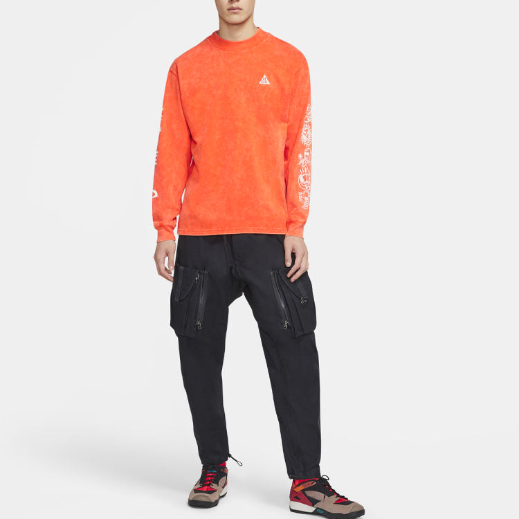 Nike ACG Round Neck Pullover Sports Long Sleeves Orange CW3842-891