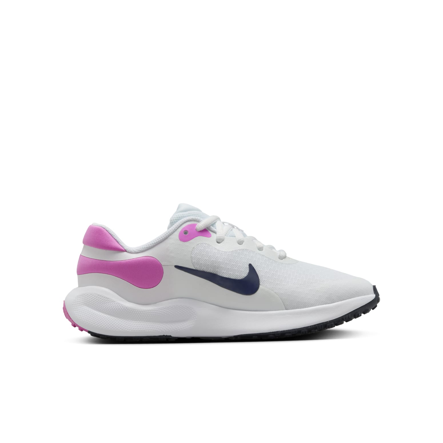 (GS) Nike Revolution 7 'White Playful Pink Navy' FB7689-103