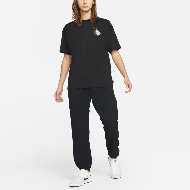 Nike SB Skateboard Round Neck Pullover Short Sleeve Black DD1307-010