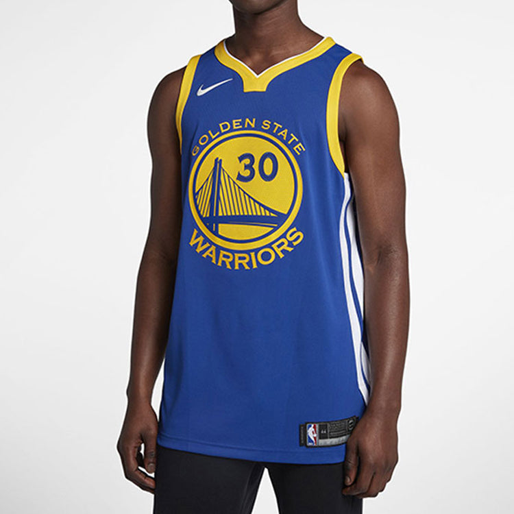 Nike Stephen Curry Icon Edition Authentic AU golden state warriors Jersey 'Blue' 863022-495