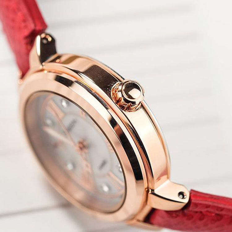 CASIO Waterproof SHEEN Quartz Red Analog SHS-4523PGL-7AUPRD