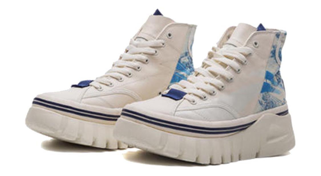 (WMNS) Li-Ning Wave Boot 'White Blue' AGCQ258-3