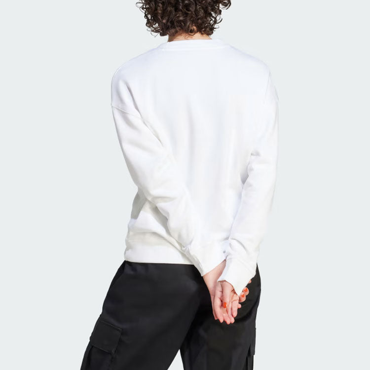 (WMNS) adidas Trefoil Crew Sweatshirt 'White' IK6476