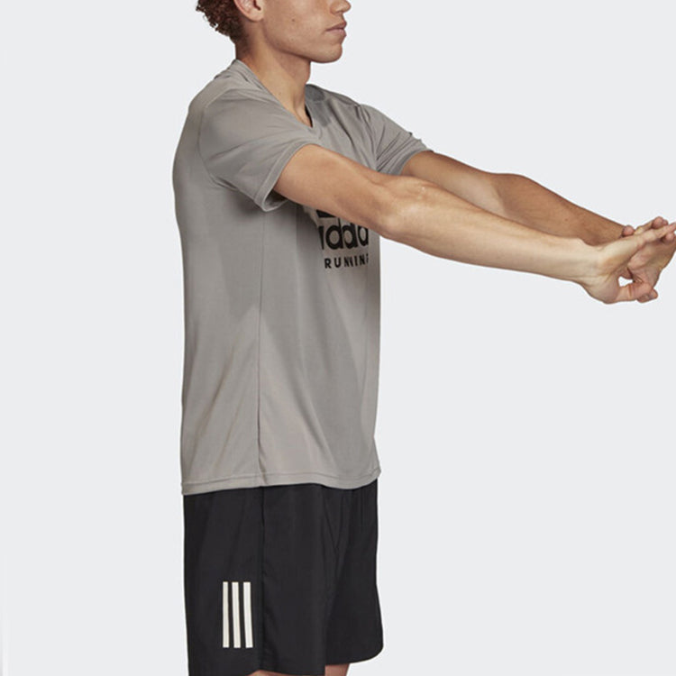 adidas Casual Sports Round Neck Short Sleeve Gray FJ5002